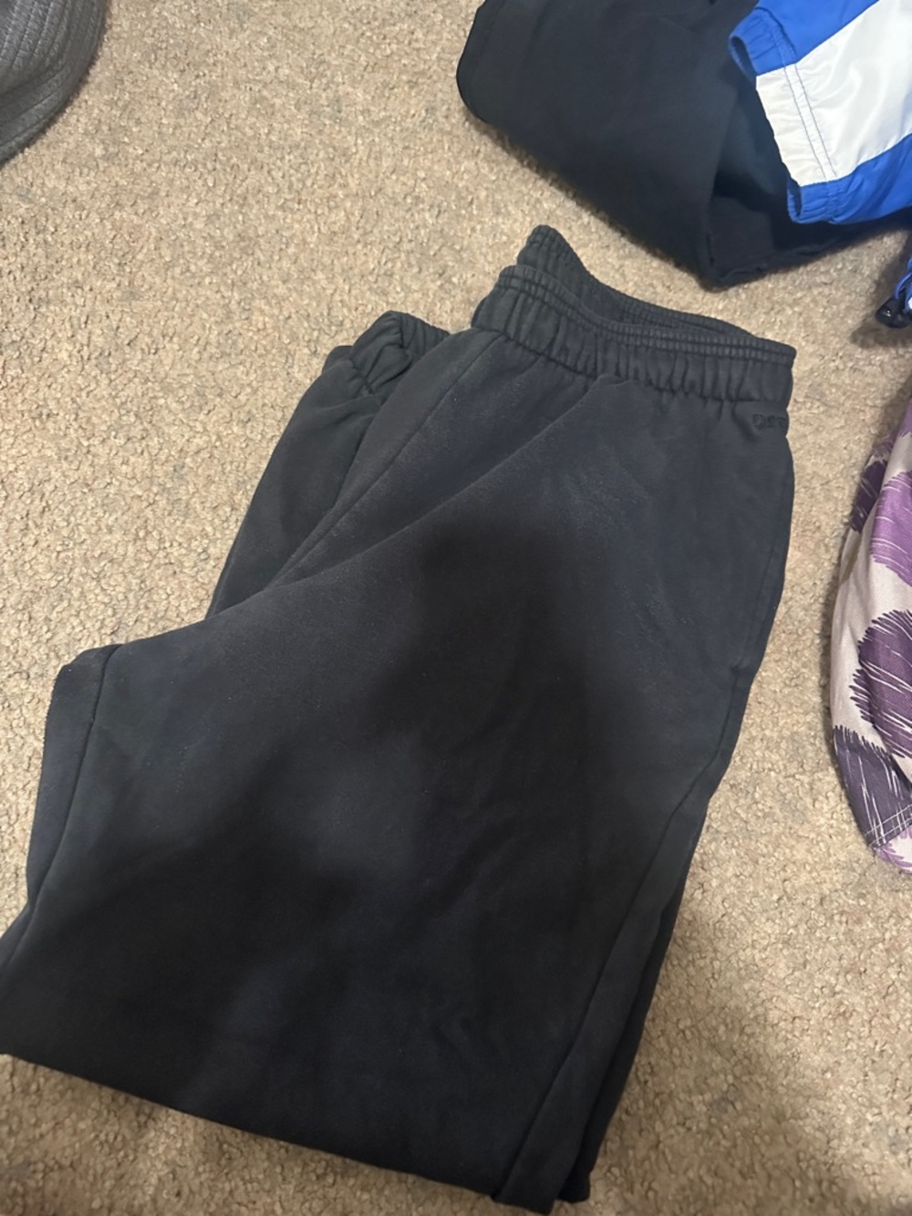 DSG Black Casual Elastic Waist Joggers